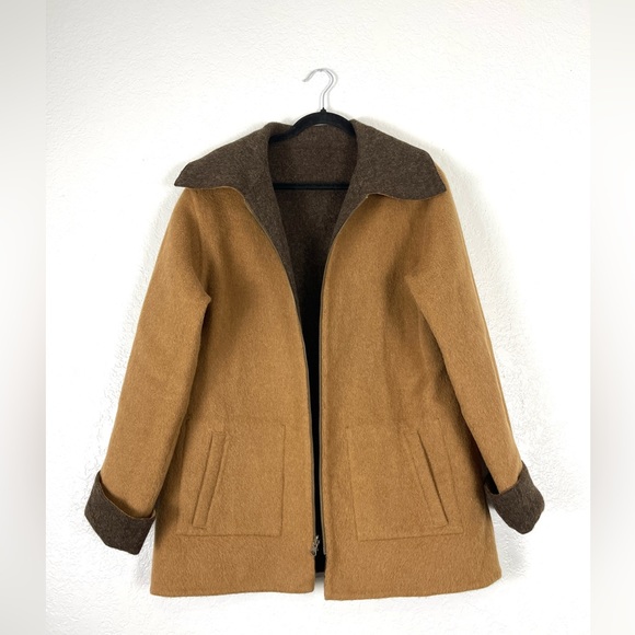 Pendleton Brown/Tan Reversible Wool Coat - Picture 5 of 5